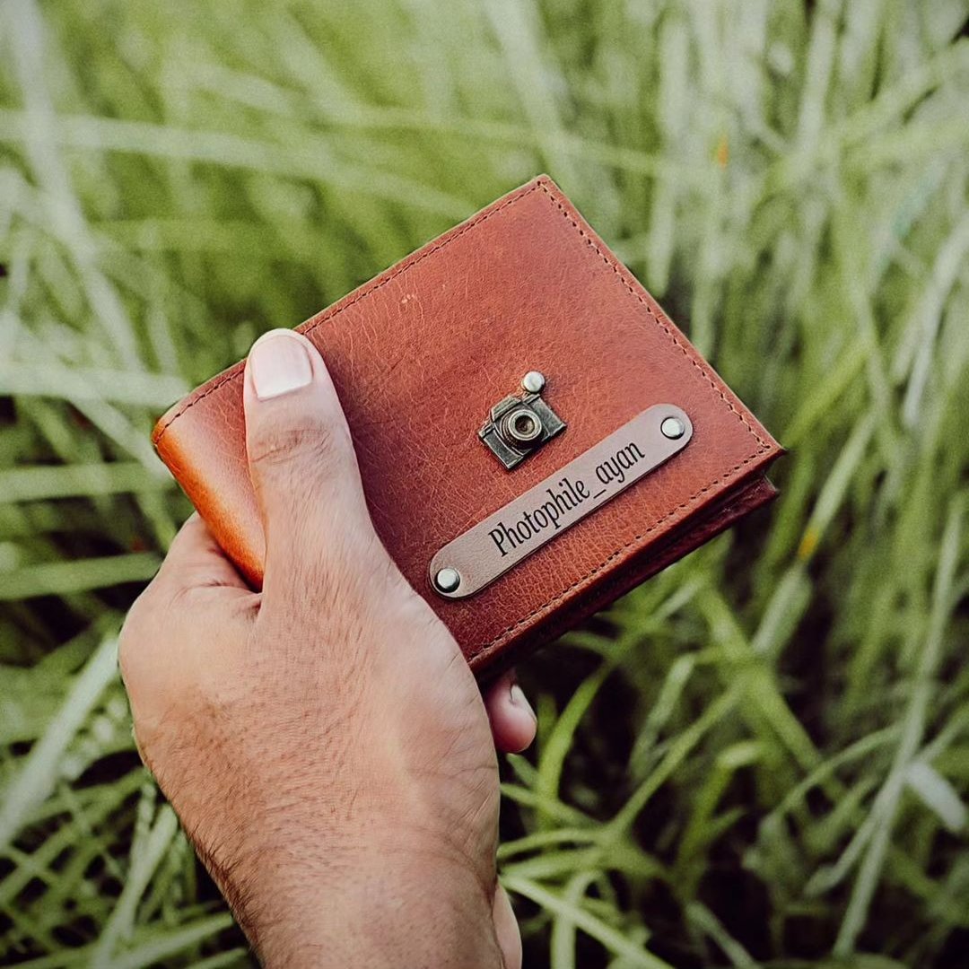 Genuine Leather Personalized Name Wallet