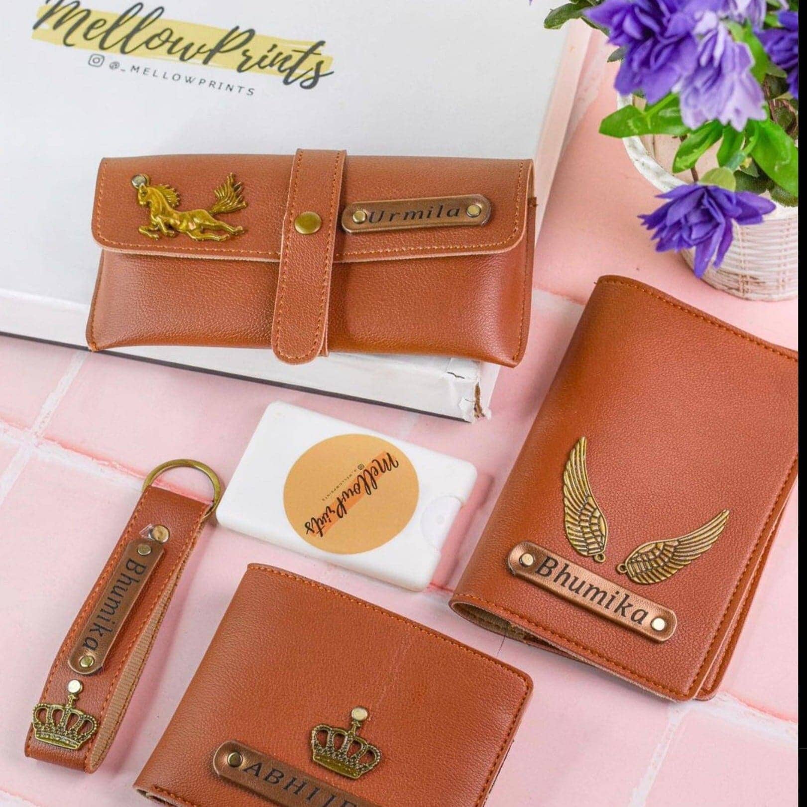Passport Wallet Keychain Sunglass Combo mellowprints 